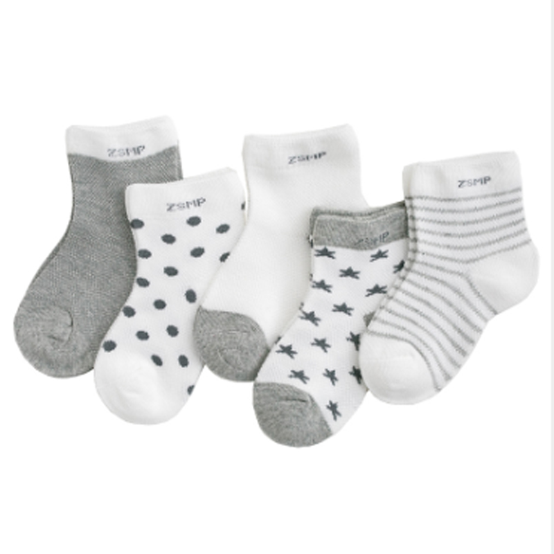 5pairs/lot NewBorn Baby Socks Thicken Cartoon Comfort Cotton Newborn Socks Kids Boy For 0-2 Years Baby Clothes Accessories