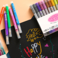 KBX 12 Colors Acrylic Paint Marker Pen waterproof painting highlighter pen Sketch Marker For graffiti body Artist DIY Stationery