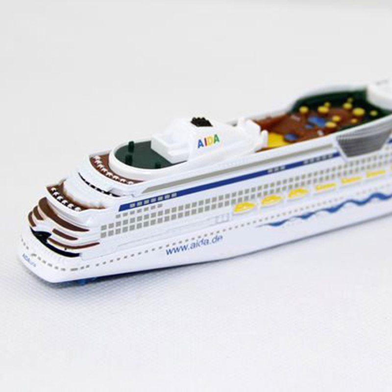 1/400 Ship Model Siku German Aida Luna Luxury Cruises 1720 Model 18cm Plastic Boat Collection