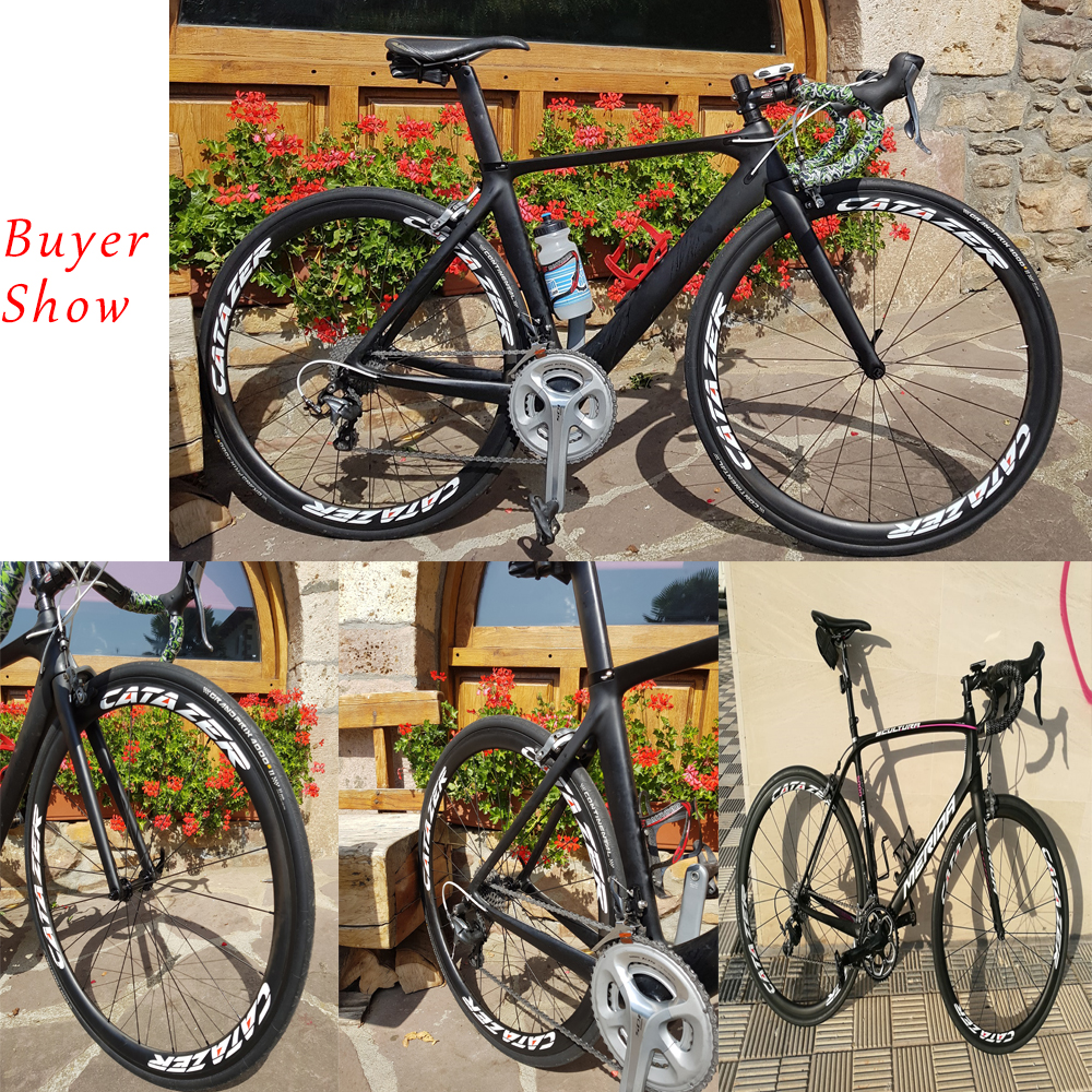 Super Light Carbon Road Bike Wheelset 700C 38/50/60/88mm with Straight Pull R36 Carbon Hub Basalt Brake Surface Bicycle Wheels