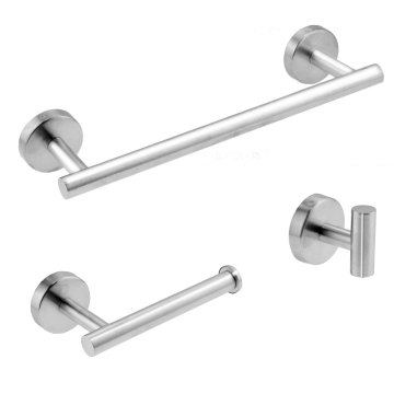 1Pcs Stainless Steel Silver Bathroom Hardware Set Towel Rack Toilet Paper Holder Towel Bar Hook Bathroom Accessories