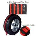 4Pcs Spare Tire Cover Case Polyester Car Tire Storage Bags Auto Tyre Accessories Portable Vehicle Wheel Protector Durable New