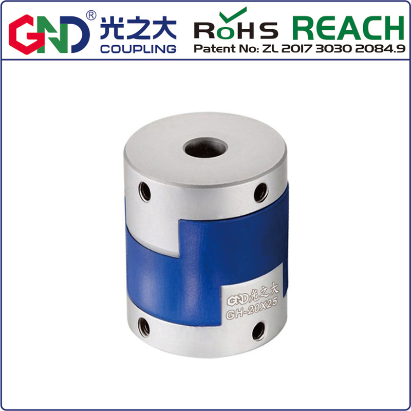 GND Aluminium material GH D20 L25 Oldham Coupler Power Transmission Parts Shaft Couplings cross slide block top wire series