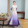 Vietnam Traditional Dress Chinese Style Aodai Cheongsam Qipao China Oriental Dress Vietnam Clothing Long Ao Dai Dress 10049