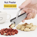 Stainless Steel Sheller Nuts Crackers Opener Pistachio Walnut Plier Clamp Peel Watermelon Melon Seeds Kitchen Tools Accessories