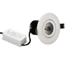 9W AC85-265V COB LED downlight 540lm 30 degree