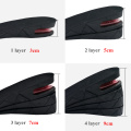 3-9cm Height Increase Insole Cushion Height Lift Adjustable Cut Shoe Heel Insert Taller Elevator Insoles for Foot Pads Unisex