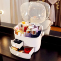 Fashion Cosmetic Storage Box Waterproof Dustproof Bathroom Desktop Beauty Makeup Case Organizer Skin Care Storage Drawer