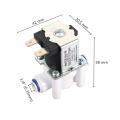 NC 1/4 " Quick Access Electromagnetic Valve DC 12V DC 24V Water Air Inlet Flow Switch Water Purifier Washing Machine Dispenser