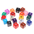 Pack of 20pcs 15mm 6 Sided Dice Set, Great for TRPG for D&D lRPG Game Table Game Accessories