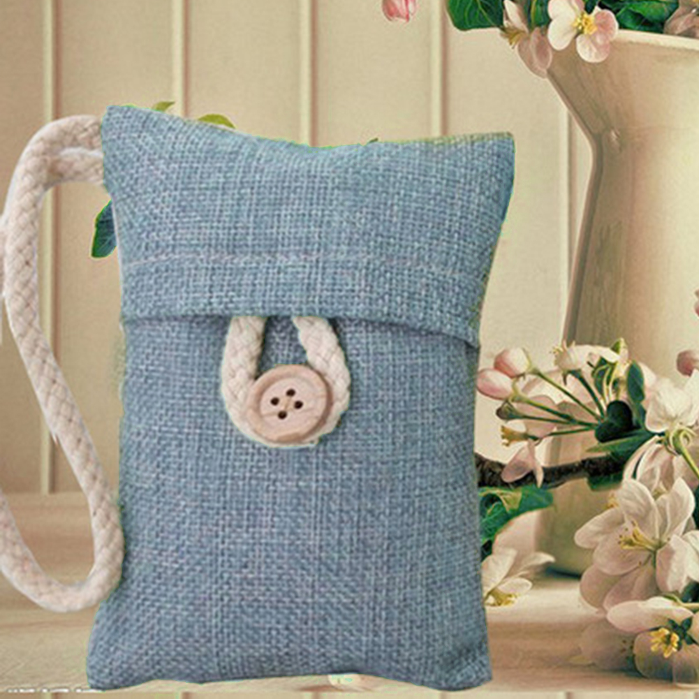 No Leakage Air Purifying Odor Absorber Cotton Twine Bamboo Charcoal Button Hanging Bag Freshener Pouch Practical Living Room 1pc