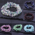 Natural Lapis Opal Quartz Fluorite Amethys Freeform Chip Stone Beads For Christmas Gift DIY Necklace Bracelet Jewelry Making 15"