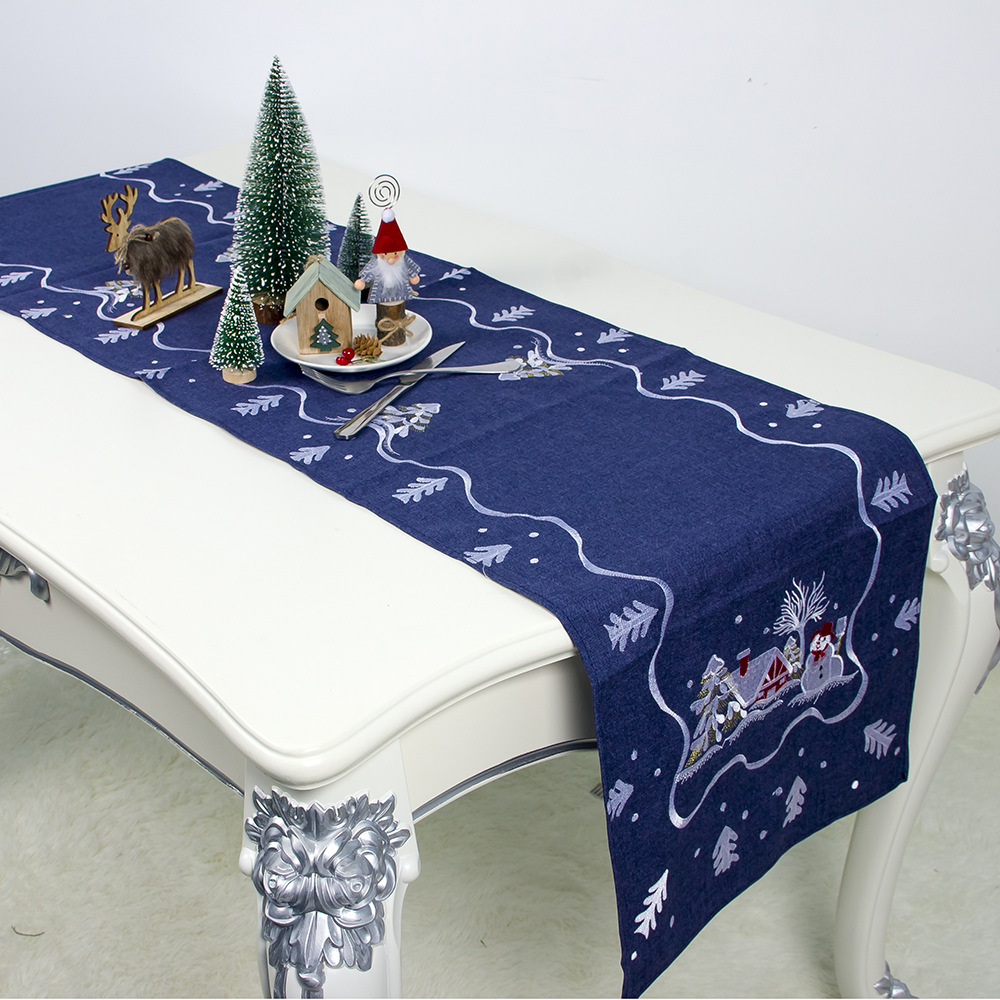 Table Runner Home Hotel Restaurant Tablecloth Cover Christmas Decor Party Supply