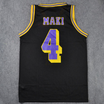 Anime Kainan Point Guard #4 SHINICHI MAKI Cosplay Guest Black Basketball Jersey Tops Shirts Sports Wear Team Uniform