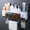 Bathroom Storage Toothbrush Holder Washing Set Wall Hanging Cup Holder Convenient Save Space Home Mount Rack Bathroom Tools Set