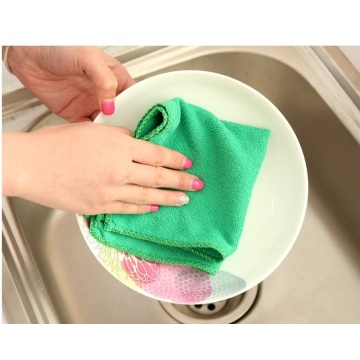 5pcs/set Microfiber Cleaning Cloths Wash Towel Duster Home Cleaning Tools 27.5*27.5cm
