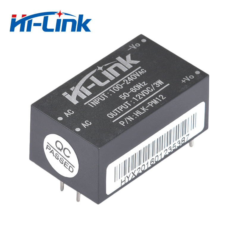 Free shipping AC-DC 220V to 12 V 3W intelligent household switch mini isolated power supply module HLK-PM12
