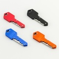 Portable Camping Outdoor Survival Pocket Folding Key Shape Ring Knife Tool Peeler Mini Camping Key Ring Knife Tool Multicolor