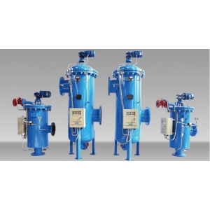 Brush type self-cleaning filter