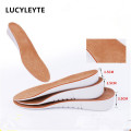 Pigskin insole EVA insole height increasing silica gel insoles flat bottom surface pigskin gelatin orthotic insoles three kinds