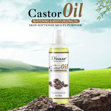 100% Organic Pressed Castor Oil for Face Relaxation Essential Oil Mixing Massage Body Oil Moisturizer Whitening For Skin 100ml