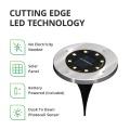 12Pack Solar Path Lights 8 LED Solar Power Buried Light Ground Lamp Outdoor Path Way Garden Decking Underground Lamps