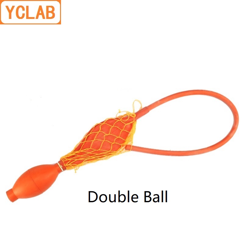 YCLAB Single & Double Ball Rubber Manual Inflation Compression Buret Pressurization Laboratory Equipment ( Gift a Joint )