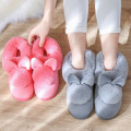 Cute rabbit slippers female girls korean version indoor fur slides pompom slippers 2020 fashion style ladies shoes