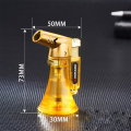 Visible Gas Butane Jet Lighter Turbine Torch Lighter Fireproof Windproof Spray Gun Metal Lighter 1300 C Gas Free Cigarette Acces