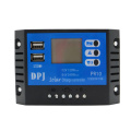 24V 12V 10A Auto Solar Panel Battery Charge Controller PWM LCD Display Solar Collector Regulator with Dual USB Output