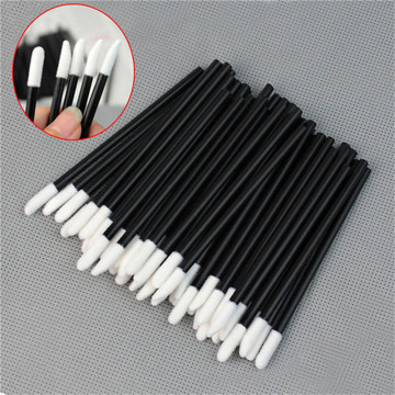 50pcs Disposable Make Up Cotton Swab Lip Brushes Maquillage Lipstick Brush Gloss Cleaning Cosmetic Makeup Applicators