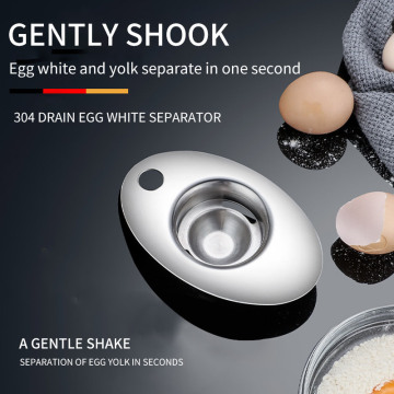 304 Stainless Steel Egg Separator Egg White Yolk Divider Egg Filter Kitchen Supplies For Making Meringues Mousses,Mayonnaise