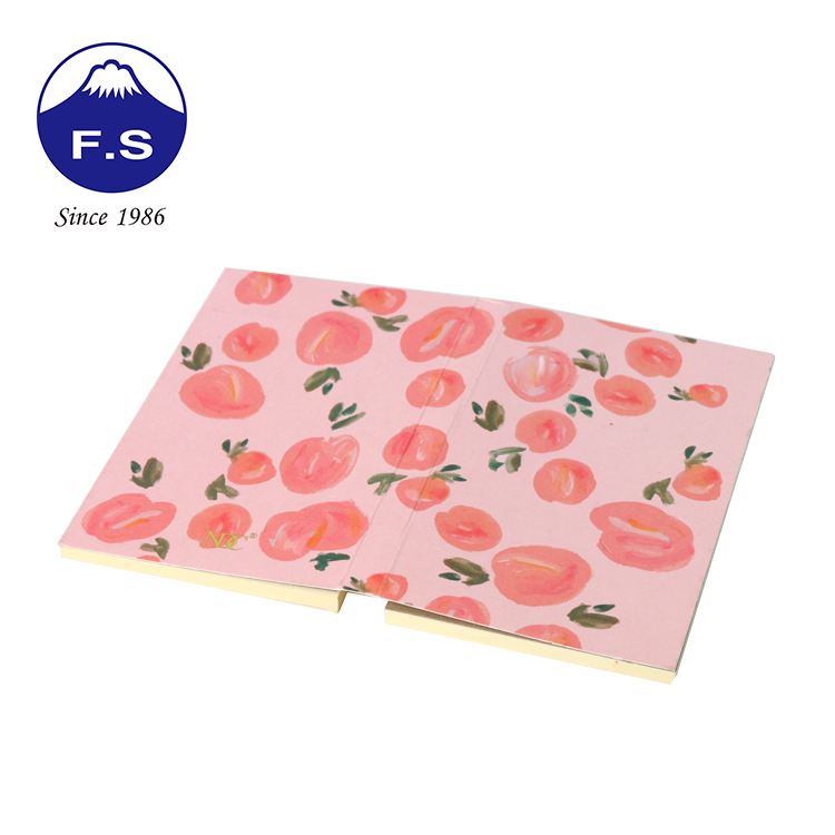 Paper Printing Full Color Peach Promotional Gift Notepad