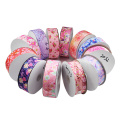 5yards 38/25mm Grosgrain Ribbon Lovely Floral Printed Lace Satin Ribbons for DIY Bow Craft Card Gifts Bouquet Wrapping