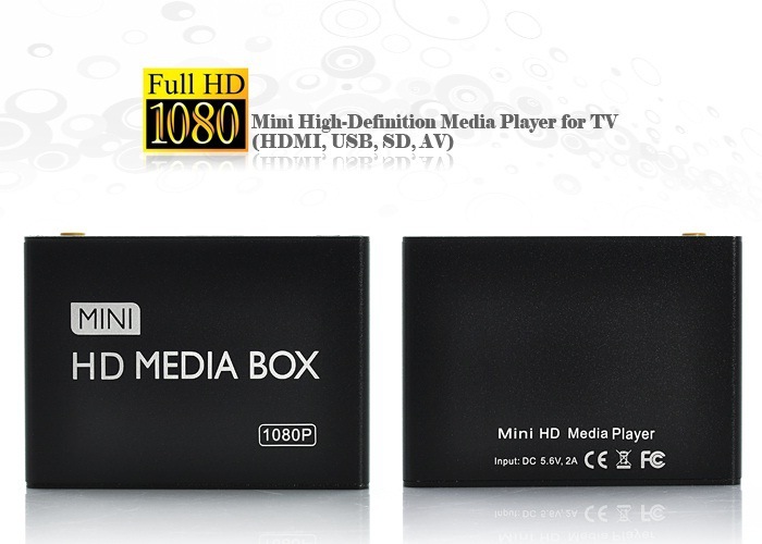 Full HD 1080P USB External Media Player With HDMI SD Media Box Support MKV H.264 RMVB WMV HDD Media Player for car HDDK7