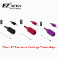 EZ Tattoo Grips 25mm Aluminum Cartridge machine Grips tube Black Color fit all Tattoo Coil & Rotary Machine Free Shipping