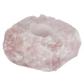 1pcs Natural Rose Quartz Candle Holders Crystals Candlesticks Minerals Raw Candle Holder For Wedding Dinner Party