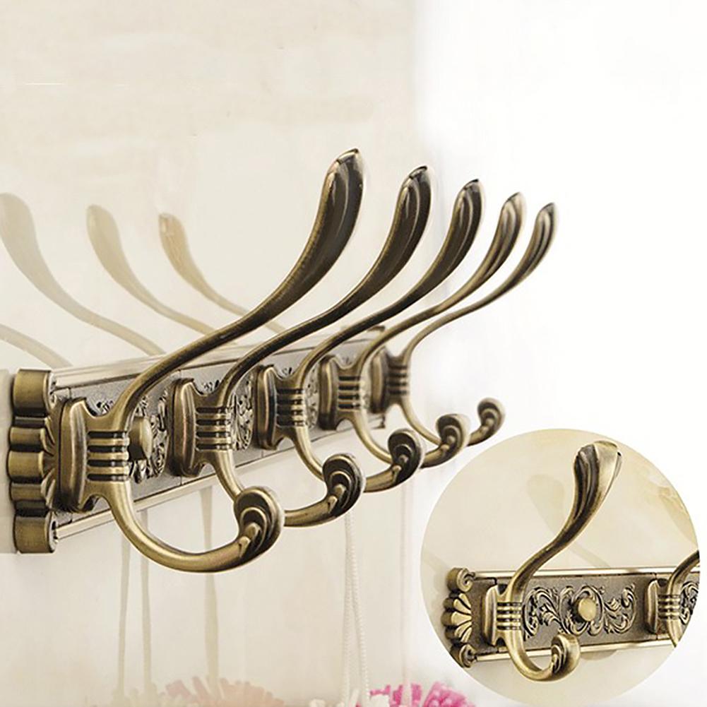 2020 Luxury Robe Hanging Hook Wall Mount Hanger Bathroom Decorative Coat Clothes Rack Hanger Home Accessories