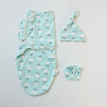 Baby Sleeping Bag Swaddle Wrap Cap Set Quality Muslin Newborn Infant Blanket Anti Kick Quilt Sleepsack Envelope Bedding For Kids