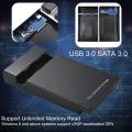 2.5 /3.5 Inch HDD Disk Case 3.5 HDD Enclosure Case SATA To USB3.0 External Hard Drive Enclosure Reader Support UASP 10TB Drives