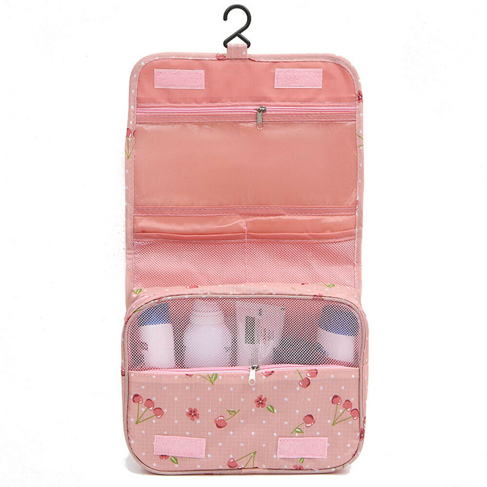 Portable Waterproof Travel Makeup Cosmetic Bag Toiletry Wash Case Organizer Storage Hanging Pouch Hangbag