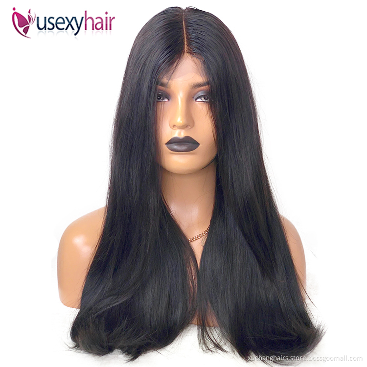 Luxury brazilian hair virgin brazilian wigs bone straight human hair lace frontal wig women 12a hair super double drawn wigs