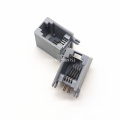 20pcs RJ11 4P4C Female PCB Mount Modular Plug/Jack Network Connector 4P Grey