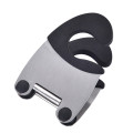 Stainless Steel Pot Pan Holder Spatula Clip Spoon Rest Pots Clip Kitchen Uten