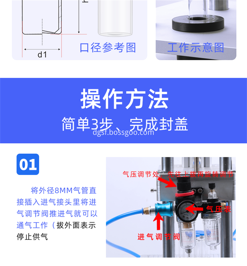 Pneumatic Amp Bottle Capping Machine 12 Jpg