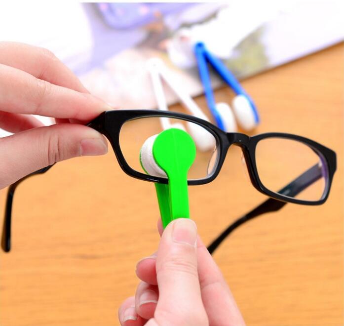 Eye Glasses Lens Cleaner Brush Cleaning With 6 Colors Wipe Microfiber Spectacles Eyeglass Eyewear Cleaner Screen Rub Outdoor