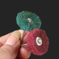 Mini Brush Scouring Pad Abrasive Wheel Nylon Fiber Grinding Sanding Head Buffing Polishing Wheel 3mm Shank For Dremel