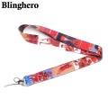 CA860 Cartoon Anime Print Cell Phone Straps Holder Key Badge Camera USB Holder Hanging Neck Rope Lanyard with Key Ring