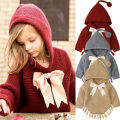 Citgeett Fall Autumn Toddler Baby Girls Knit Tassel Coat Jacket Outwear Hooded Autumn Winter Fashion Clothes