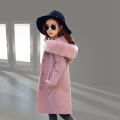 Girls Winter Jackets Long Section Hooded Clothing Windbreaker Spring Clothes Wool Coats Kids Jacket Girls Autumn Outwear parka